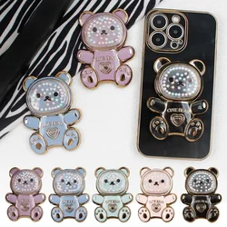 Cute 3D Plating Bear Griptok Foldable Phone Holder Stand Portable Phone Accessorie For IPhone Smartphone 3d Phone H J6K8