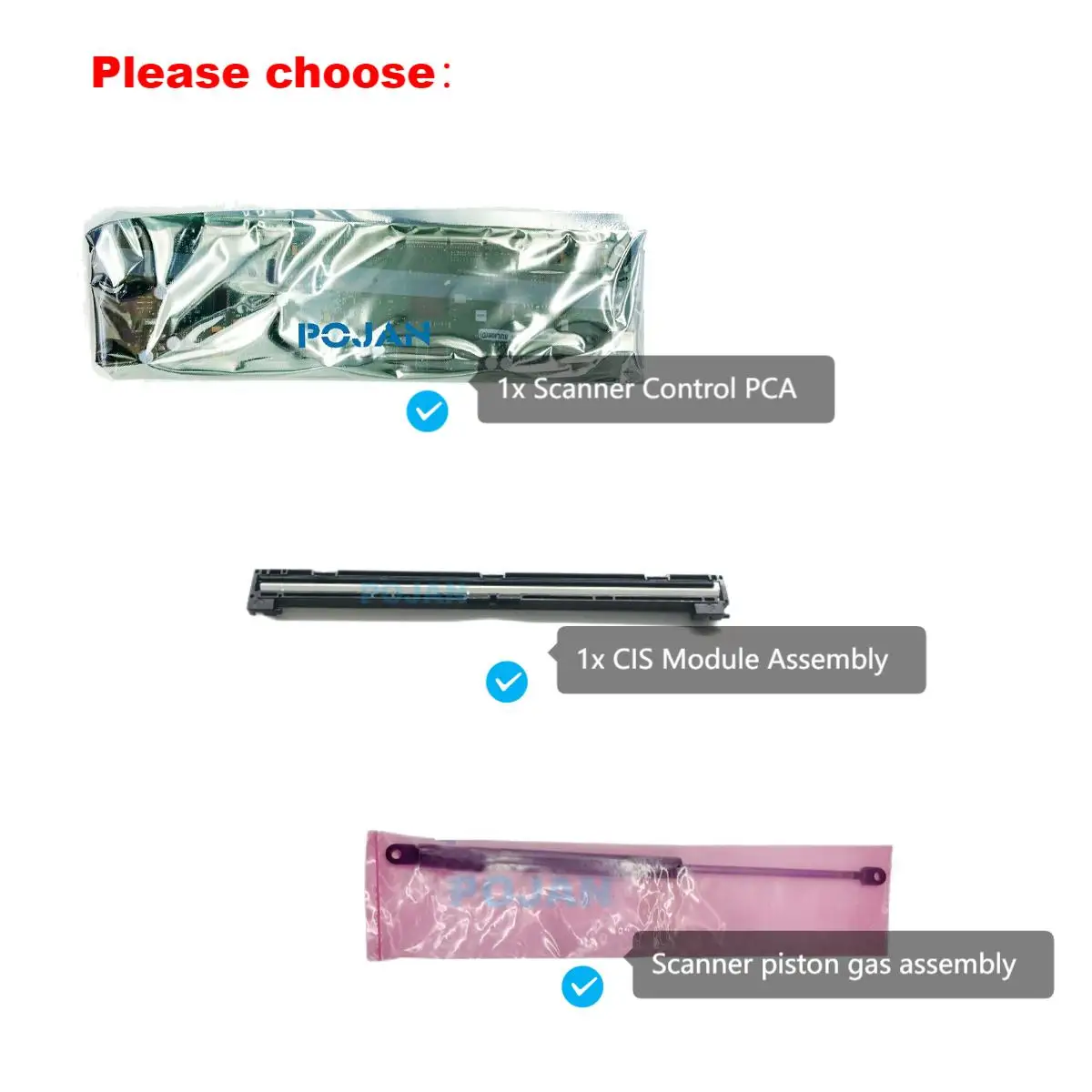 CN727-69009 Scanner Controller Board (SCU) Or CN727-67047 CIS Module Or CN727-60068 Piston Gas for DesignJet T2300 T2300 PS MFP