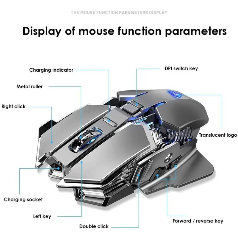 

2023 Новая беспроводная мышь Tarantula SC300, перезаряжаемая Бесшумная компьютерная офисная портативная беспроводная оптическая мышь 2,4G