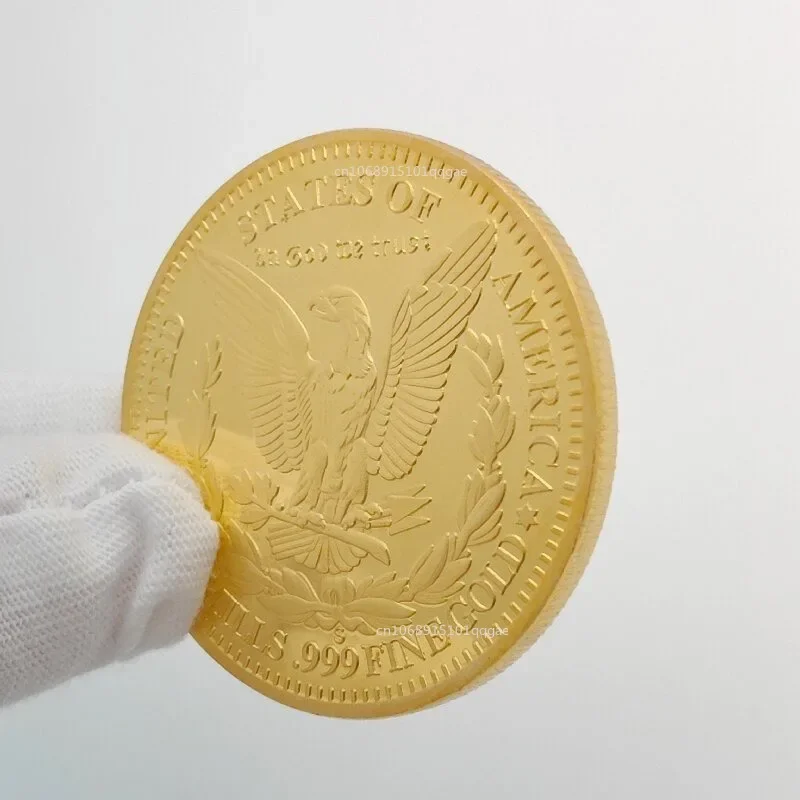 

1pc US 1896 Morgan Gold Replica Collect Commemorative Coin Medals Copy 1 Dollar Items Medal Home Metal Collection Decor Souvenir