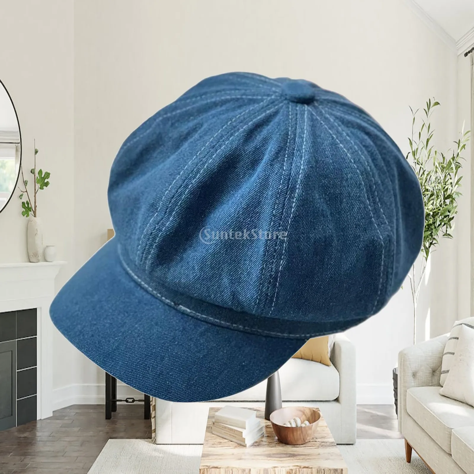 Women Newsboy Cap Slouchy Vintage Golf Cabbie Hat for Driving Date Travel