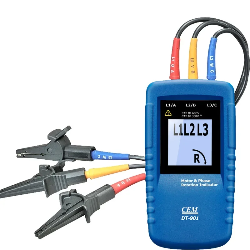 Imagem -04 - Energia Elétrica Fase Detector Indicador de Fase Indicador de Direção Trifásica Dt-901