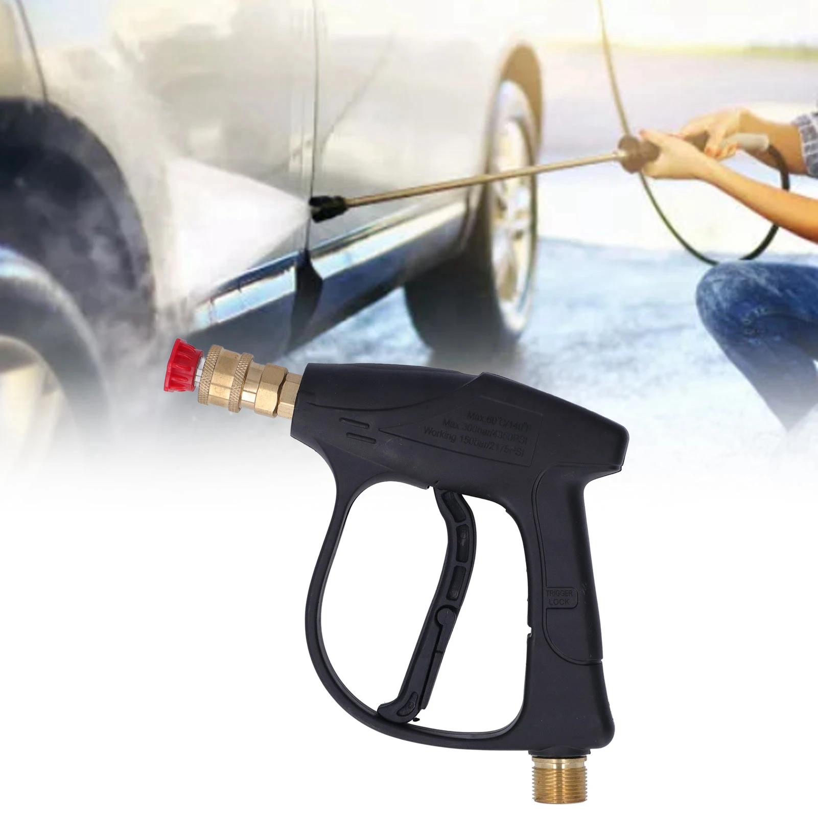 

ZK20 Автомобильный пистолет для чистки Многофункциональный автомобильный распылитель пены высокого давления с 5 насадками