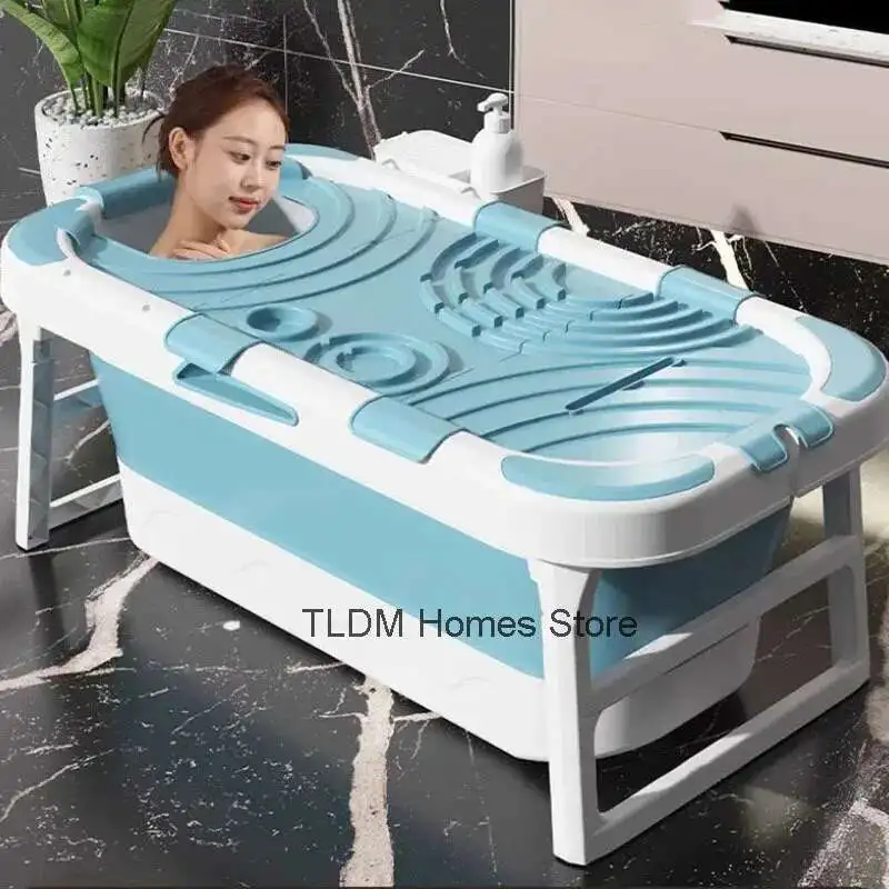 

Складные портативные ванны для взрослых, ледяная ванна для всего тела, спа-ванна, большой бассейн, домашнее утолщенное ведро для ванны