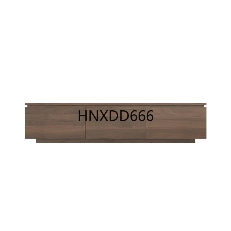 

Black walnut drawer cabinet simple TV cabinet