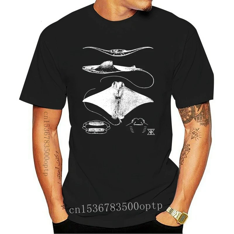 New 2021 2021 Short Sleeve Casual Stingray Anatomy T Shirt  Sharks Rays Oceanography Sea Life Man T Shirt Good Quality