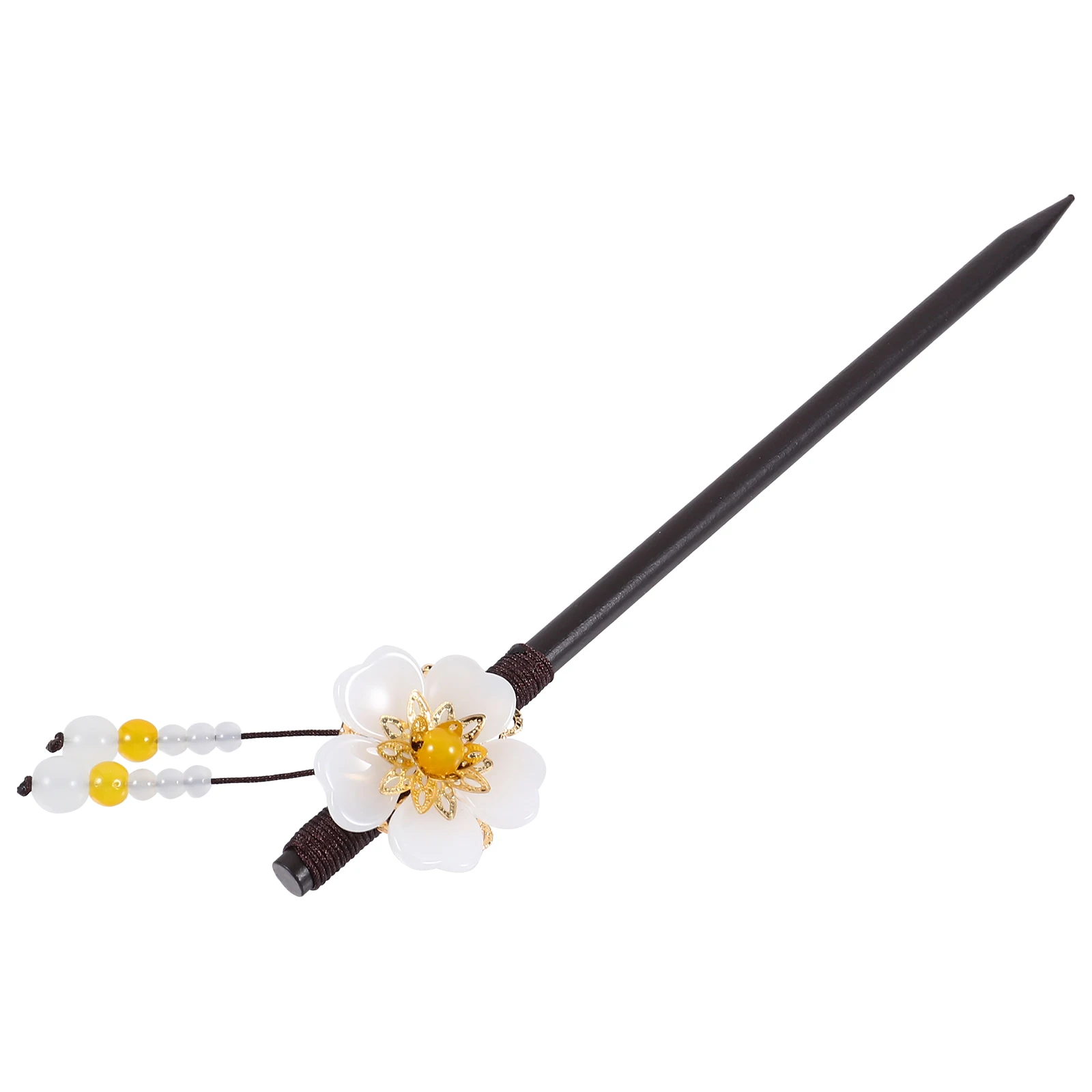 

Vintage Wood Fork Exquisite Hair Stick Chinese Costume Hair Accessory Festival Ceremony Photography Elegant Retro Gift
