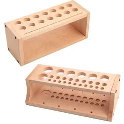 Wooden Leather Tools Storage Box Shelf Leather Tool Organizer Leathercraft Tools Holder Punch Tools Storage Box Organizer