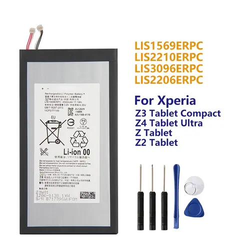 Replacement Battery LIS1569ERPC For SONY Xperia Z3 Tablet Z4 Tablet Ultra SGP712 SGP771 Tablet Z Tablet Tablet Z2 SGP541CN