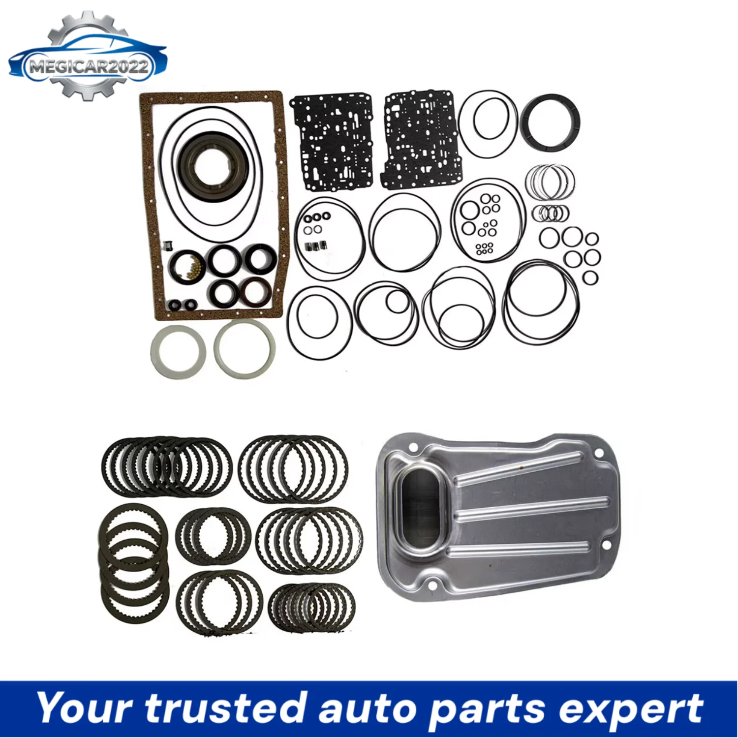 A750E A750F TB-50LS Master Rebuild Kit For 2003-UP Filter Piston Friction Plates ESCUDO GX 470 LX 470