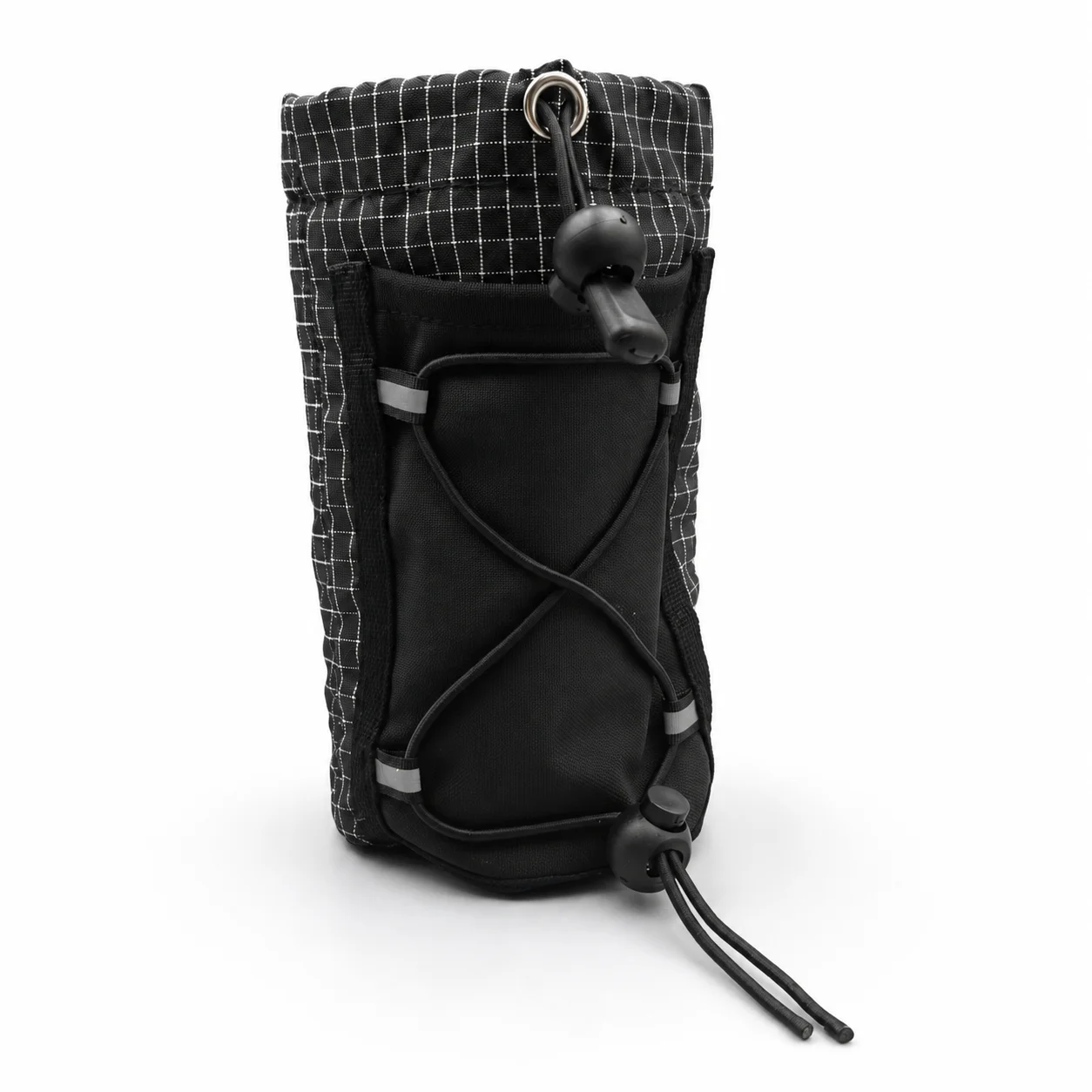 Backpack Strap Water Bottle Pouch Lightweight Drawstring Holder for Hiking Camping Travel Shoulder Belt Attachment