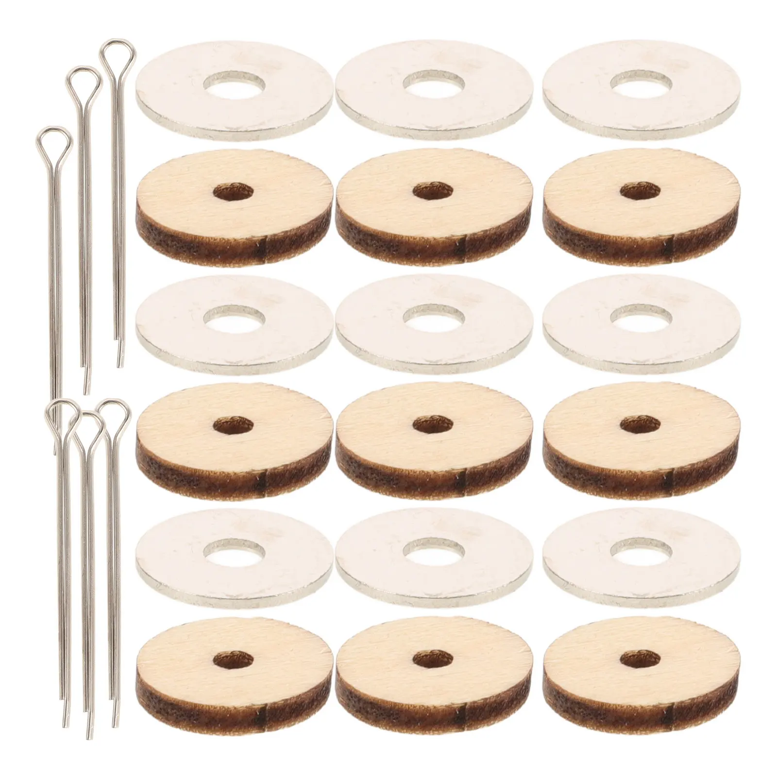 

20Sets Solid Wood Joint Components for Moveable Limbs Flexible Rotation Connectors for Bear Crafting Dollmaking Accessories