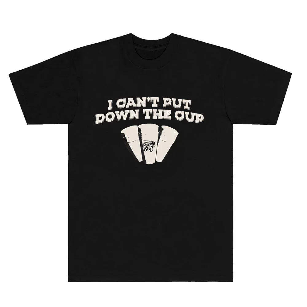 Dave Blunts I Cant Put Down The Cup T-shirts Women Men HipHop Short Sleeve Tee