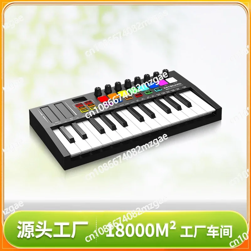

25-key MIDI Keyboard Professional Electronic Sound MIDI Controller Intelligent Portable Arrangement Strike Pad