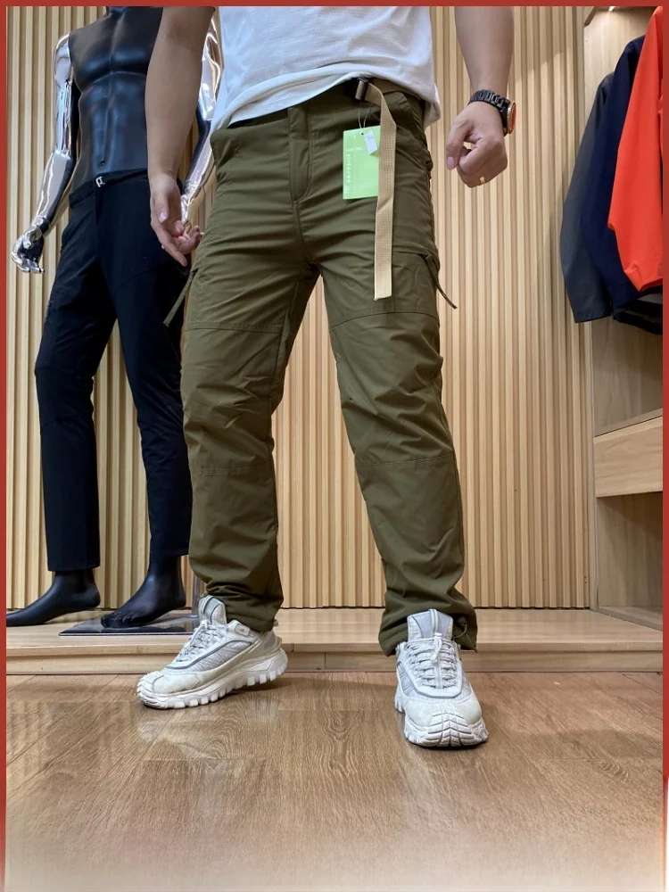 

Мужские уличные ветрозащитные водонепроницаемые мягкие повседневные брюки с прямыми штанинами на подкладке, зимние удобные брюки для спецодежды