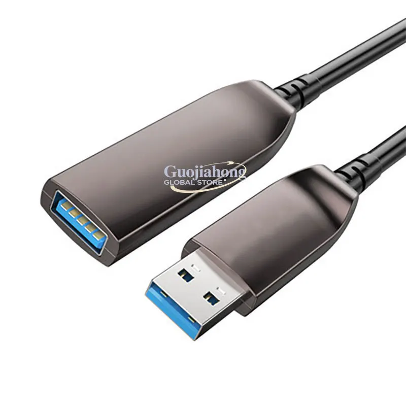 

Кабель-удлинитель USB 3.0 из оптоволокна, с чипом усиления сигнала, для подключения мужского и женского разъемов, кабель для передачи сенсорных данных