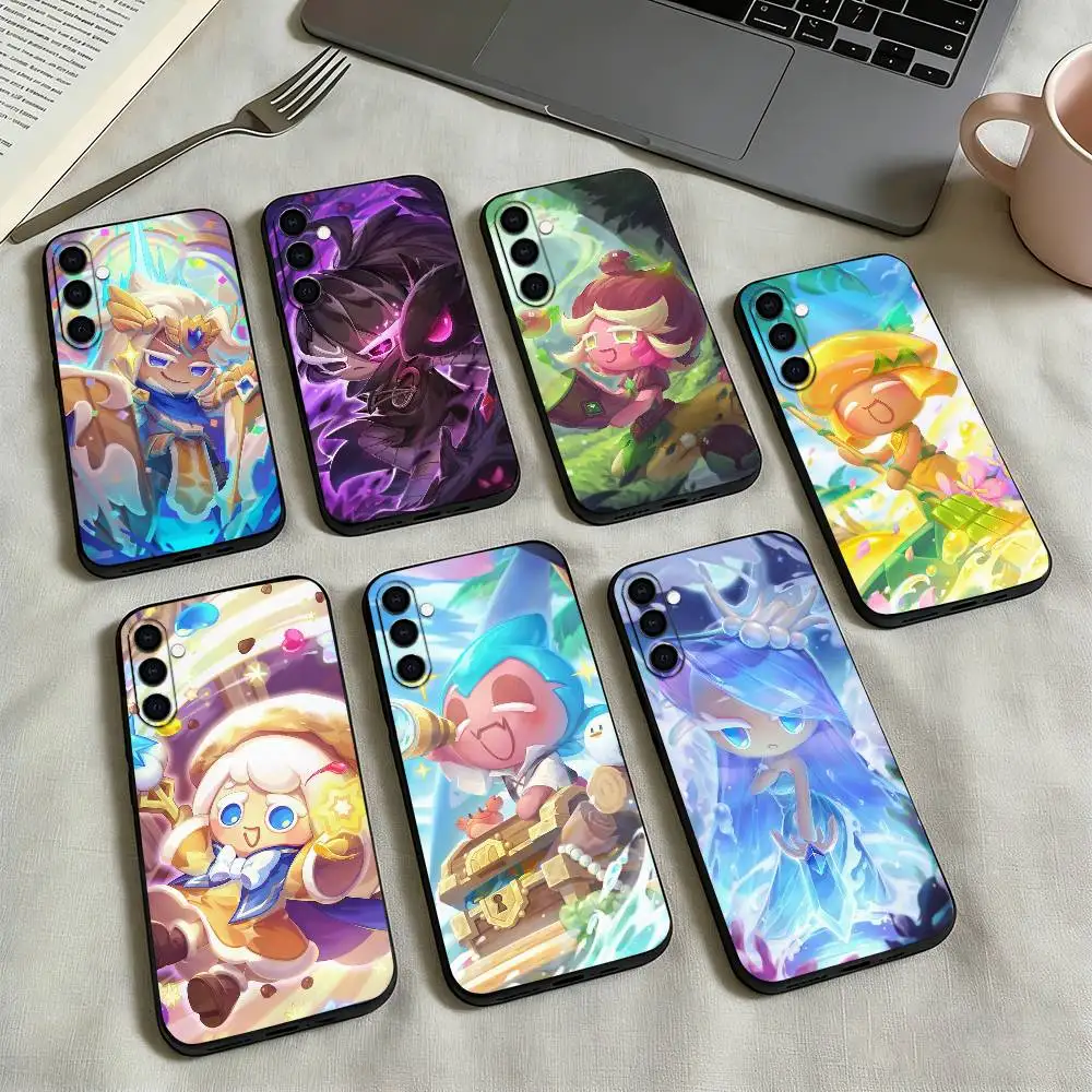 Cookies R-Run Kingdom-m Phone Case Black Silicone Soft For Samsung Galaxy A73,A72,A71,A70,A53,A52,A51