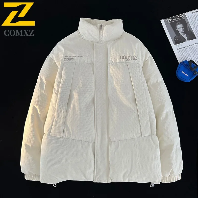 سترة COMXZ الفاخرة المملوءة في الهواء الطلق 2025 سترة رجالية مغامرة مقاومة للبرد سترة مريحة لركوب الدراجات سترة واقية جديدة للشتاء الخفيف #2