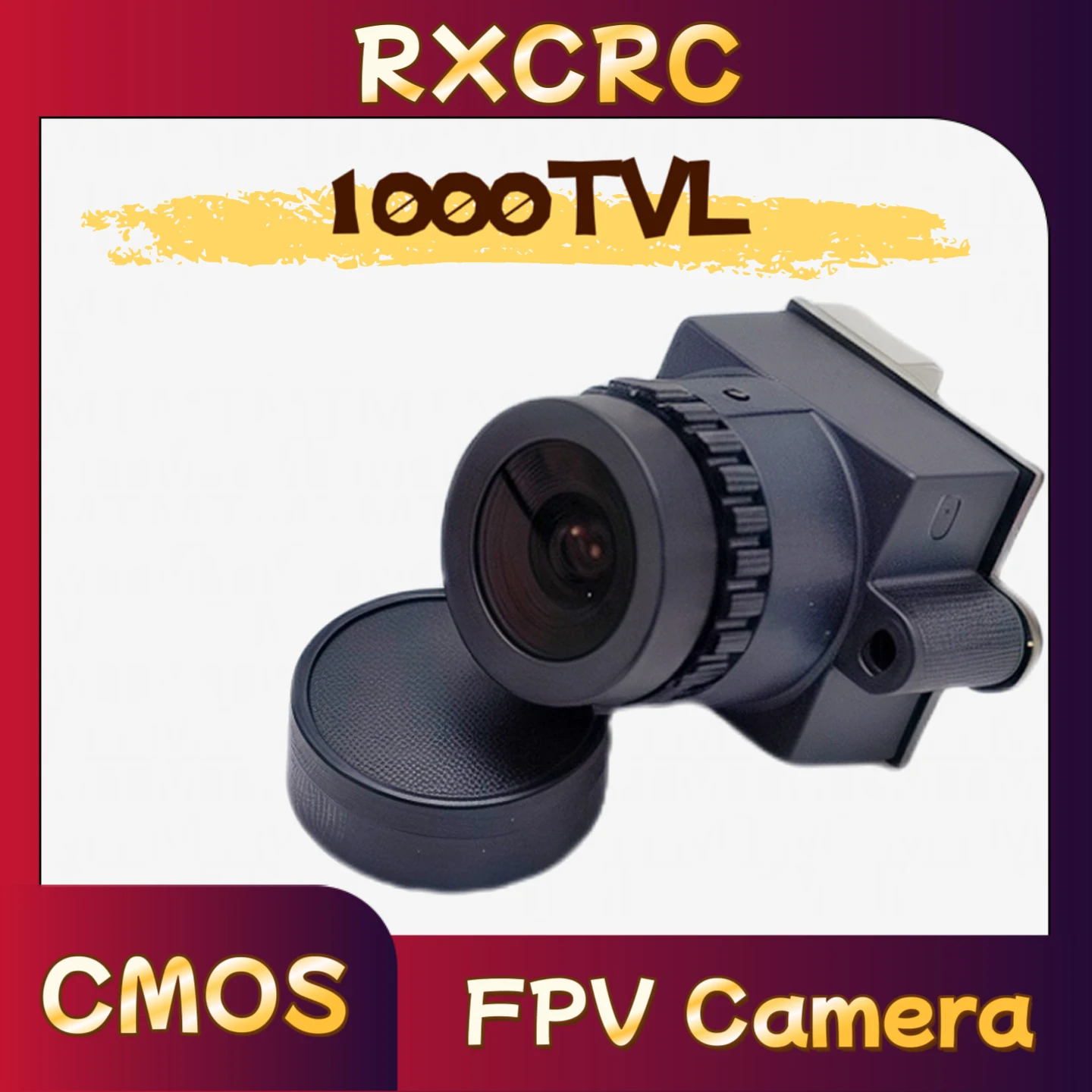 

RXCRC 5.8G FPV analog 1/4 Sensor CMOS 1000TVL Camera MINI FOV 135° 2.5mm Lens PAL Power 5-12V For RC FPV Racing Drone