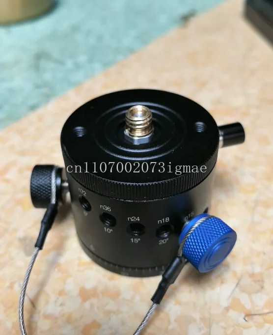 DH-55D HDR Panorama Tripod Ball Head Panoramic Indexing Rotator Aluminum Alloy Max. Load 15kg/33Lbs