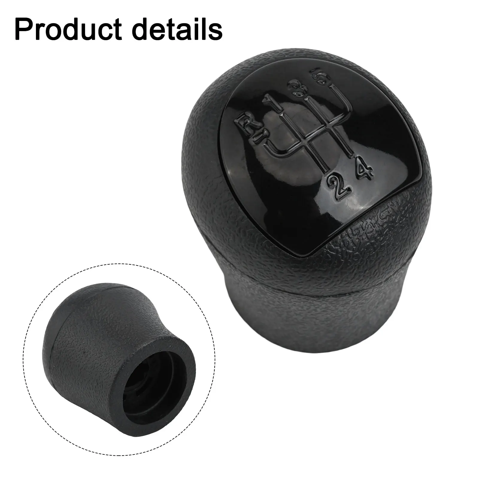 Car Interior Upgrade BLACK 5 Speed Knob Compatible With for kangoo Design For Clio II Modern Aesthetic OEM Numbers