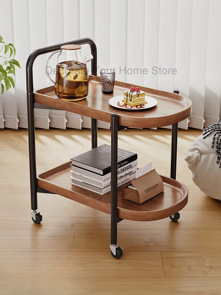 Bedroom Living Room Snacks with Wheels Salon Trolley Sofa Beside Bookshelf Salon Trolley Carrello Attrezzi Beauty Furniture HYST