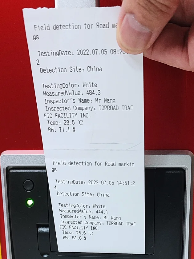 Nacht und Tag Handheld GPS Pflaster Markierung Retroreflektometer Preis für Verkehrszeichen