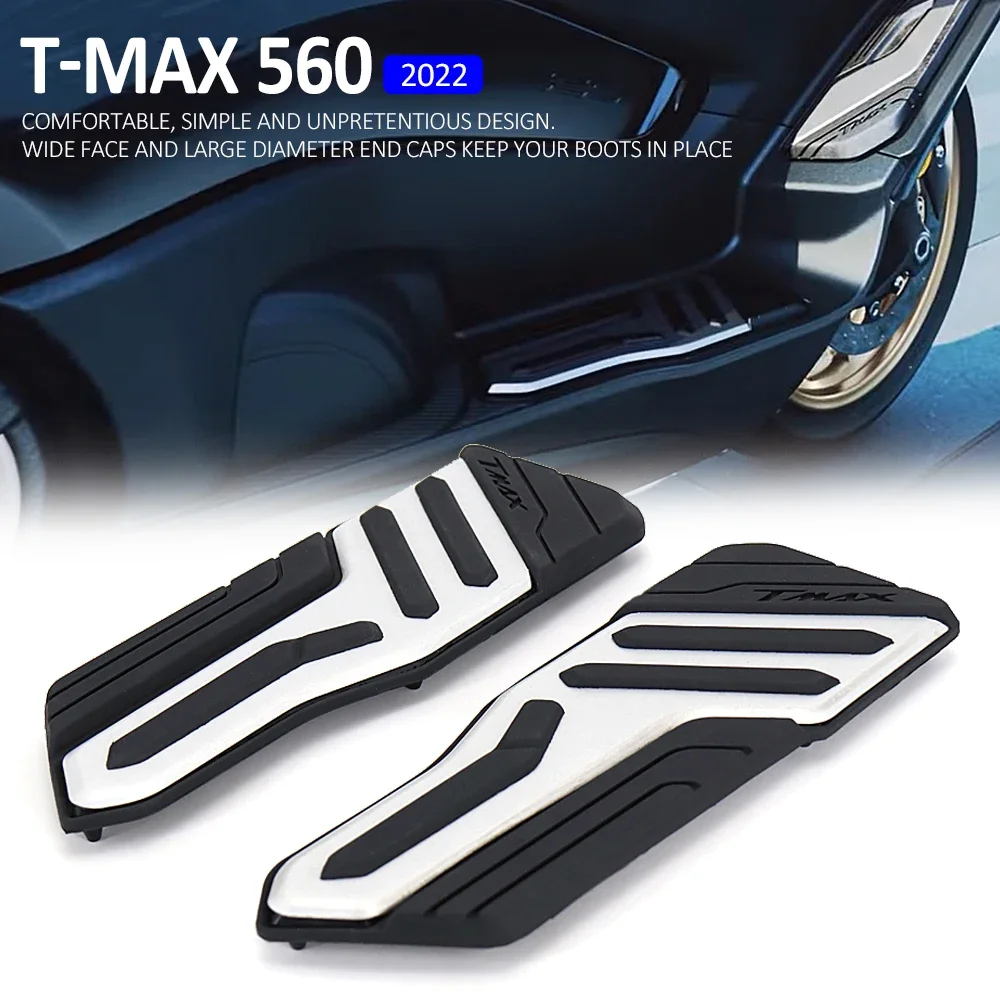 

New 1 pair Pedals Foot Pegs Footrests FOR Yamaha TMAX T-max 560 2022 Motorcycle Accessories T-MAX 560 T-MAX560 TMAX560