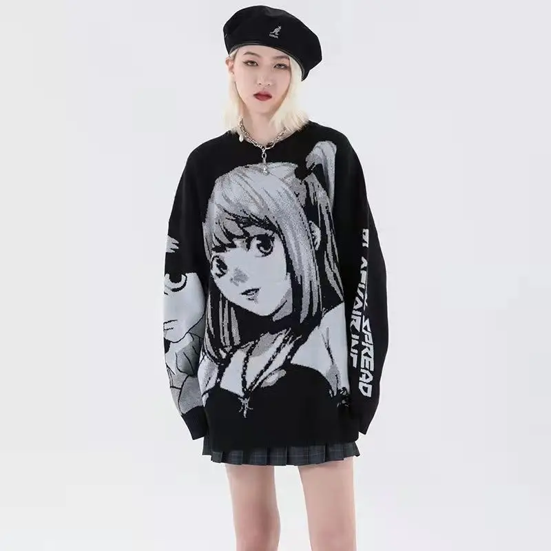 2022 Y2K Stylish Anime Sweater Misa For Girls  Dense Material  Women\'s Woollen  Death Note