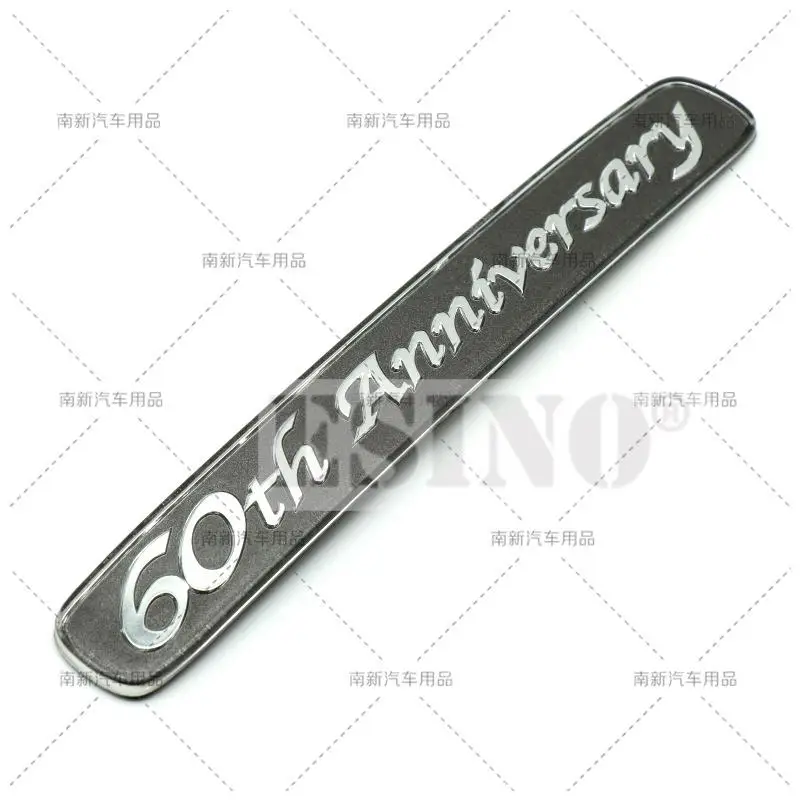 

3D 60th Anniversary Car Trunk Zinc Alloy Adhesive Badge Emblem Rear Body Tailgate Adhesive Badge for Toyota Land Cruiser