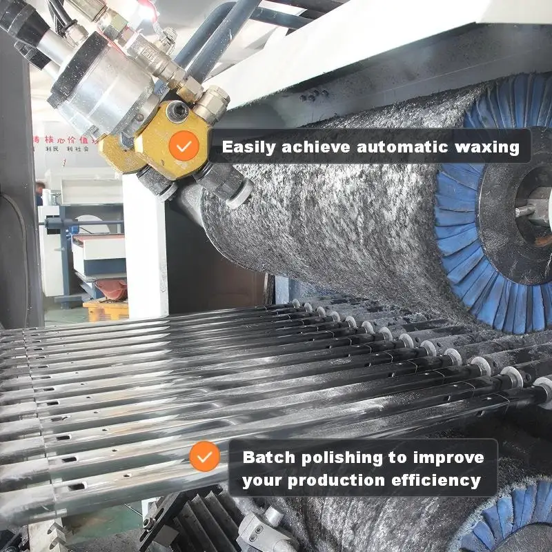 Efficient Length Under 1000mm Flat Pipe Polishing Machine Engine Automatic Rotatable Stainless Steel Tube Polisher High-Accuracy