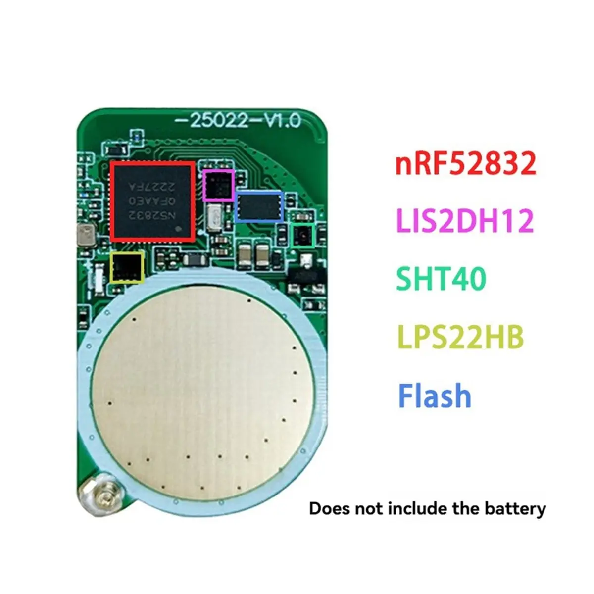 update. NRF52832 Bluetooth 5.0 Beacon Low Power Consumption Module with 3-Axis Accelerometer Barometer Temp Humidity Sensor