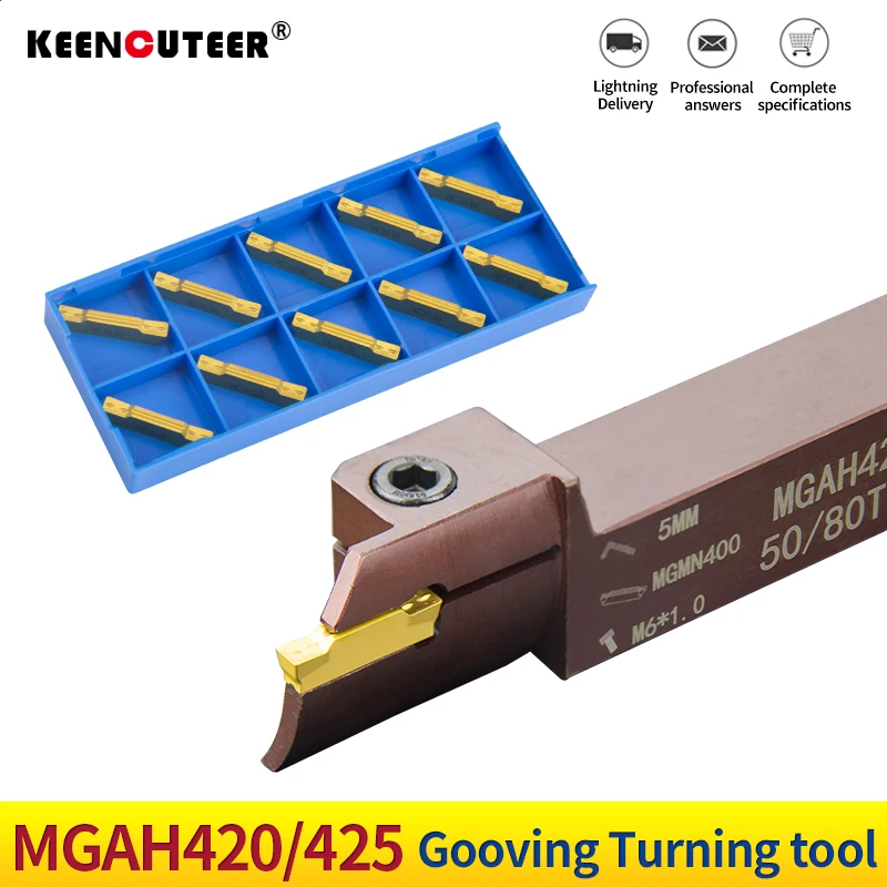 High-end Primavera de Aço para Mgmn400 External Reverse End Face Groove Cutter Torno Mecânico Grande Alcance Mga420 Mgah425