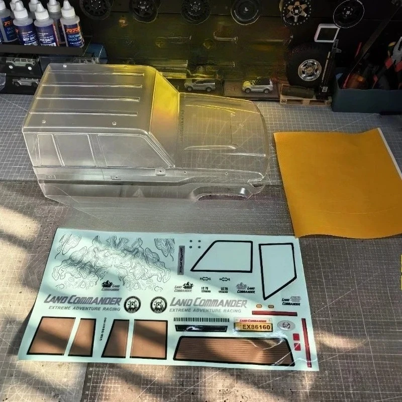 RC Complete Vehicle Clear Body Shell & Sticker for RGT EX86160 LC79 1/10 Crawler Clear Bodyshell Upgrade Parts Scale Accessories