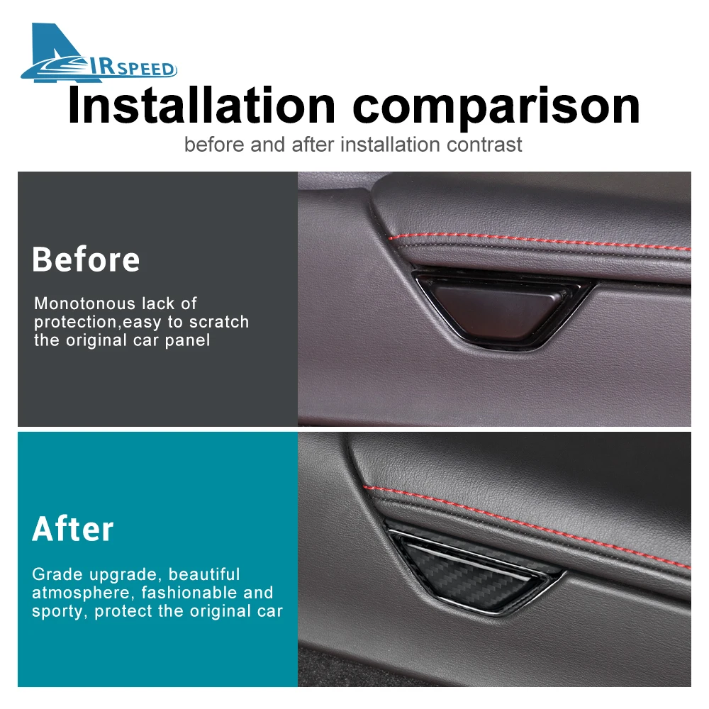 لسيارة شيفروليه كورفيت C8 2020 2021 2022 2023 2024 ريال جاف من ألياف الكربون الصلبة مسند الذراع صندوق التبديل زر الملحقات الداخلية #4