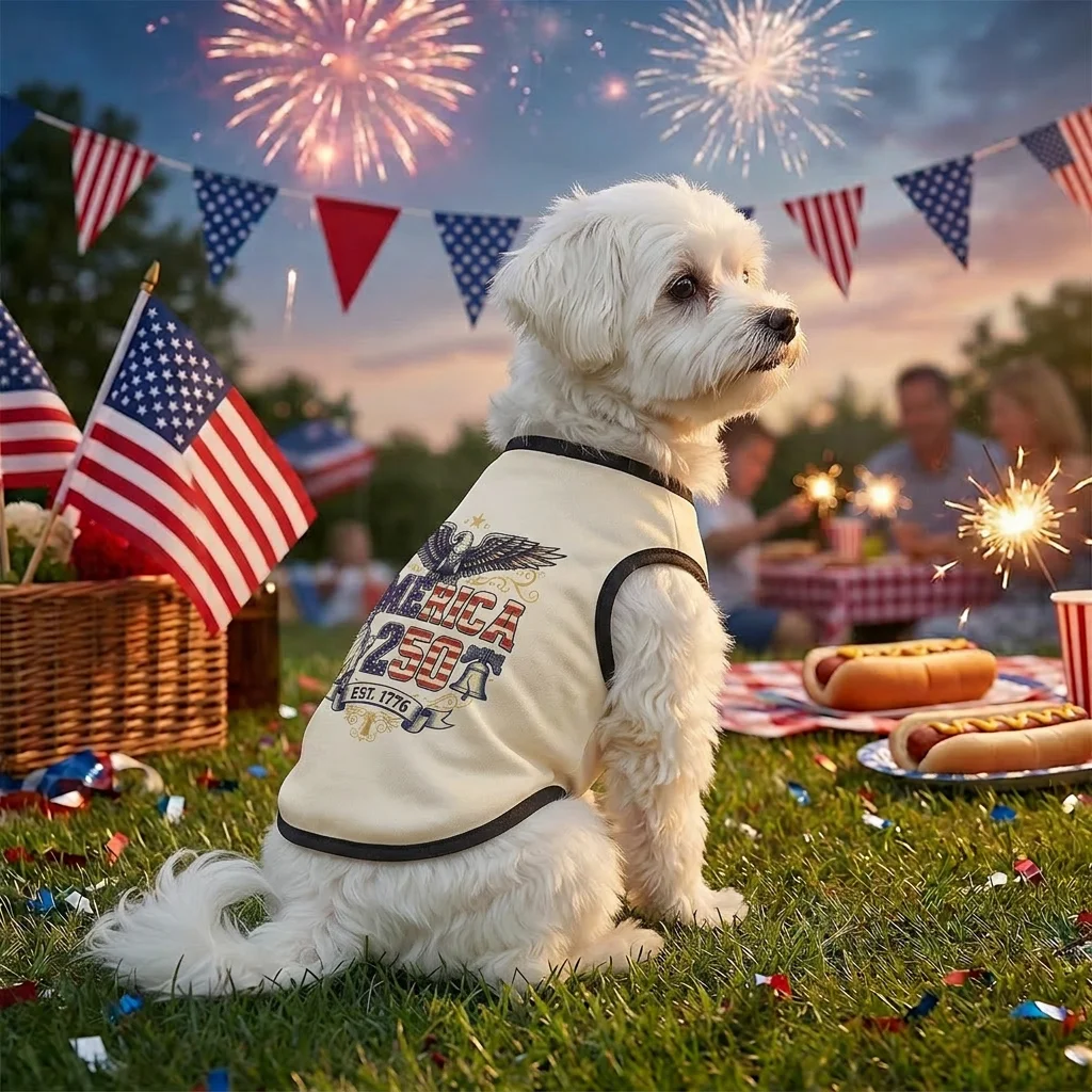 Disfraz perro Estatua Libertad águila 4 de julio – Traje patriótico - imagen 4