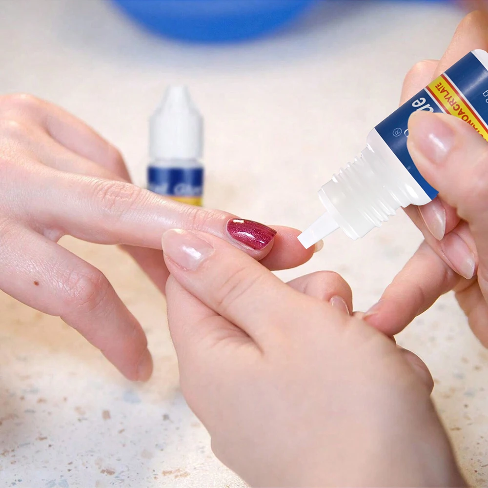 5/10pcs Fast-Dry Nail Glue Quick Super Strong Acrylic Tips & Rhinestone Professional Nail Bond Glue Manicure Supplies For Salon