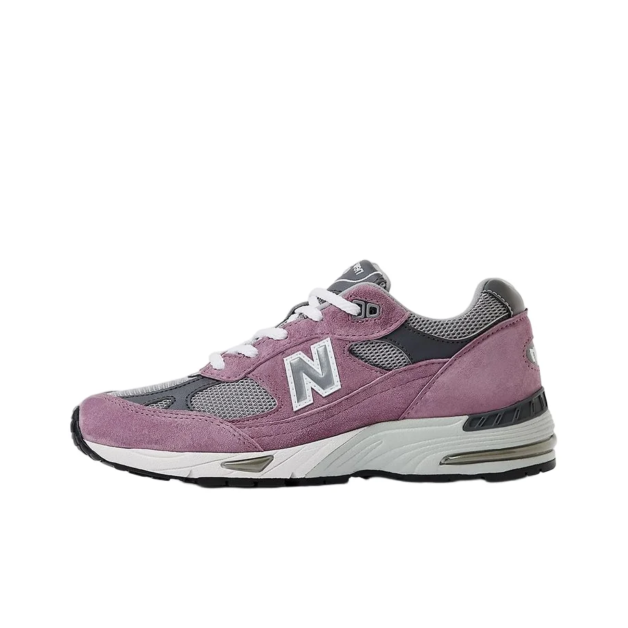 

New Balance NB 991 V1 Comfortable Mesh Low top Casual City Commuting Running Shoes Women's Purple Gray W991PGG
