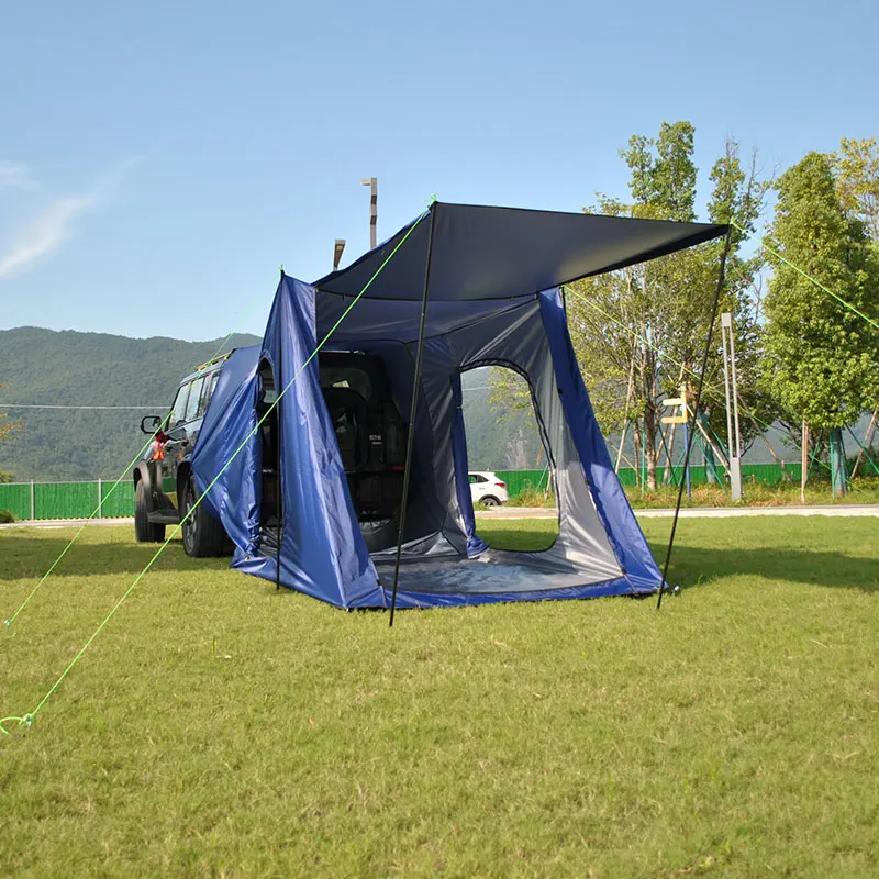 6 person camping tent, suv tents, Tent for 6 people large space, tents for camping, fishing, car side tent with big canopy