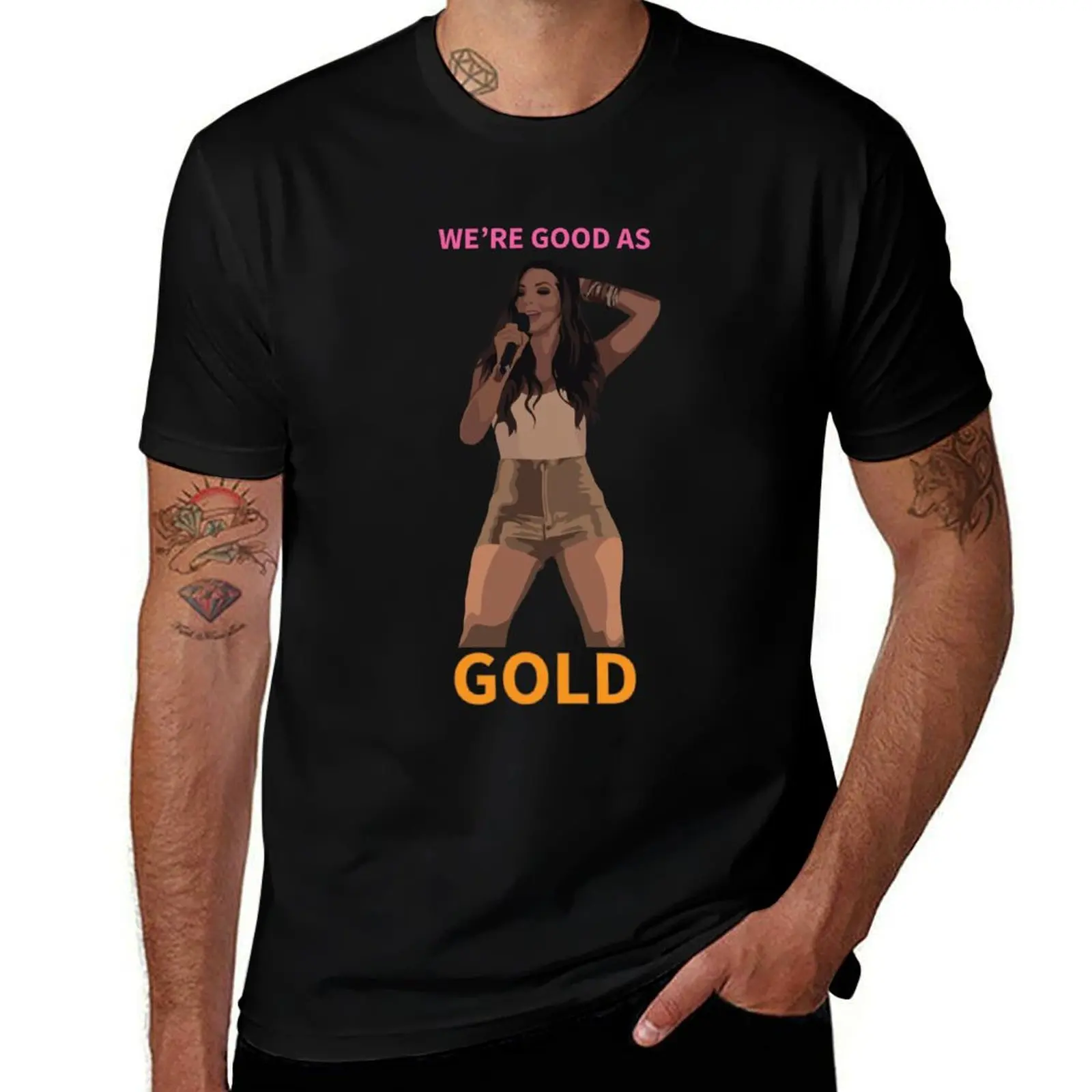 

We're Good as Gold T-Shirt Plus Size Outdoor Casual Top