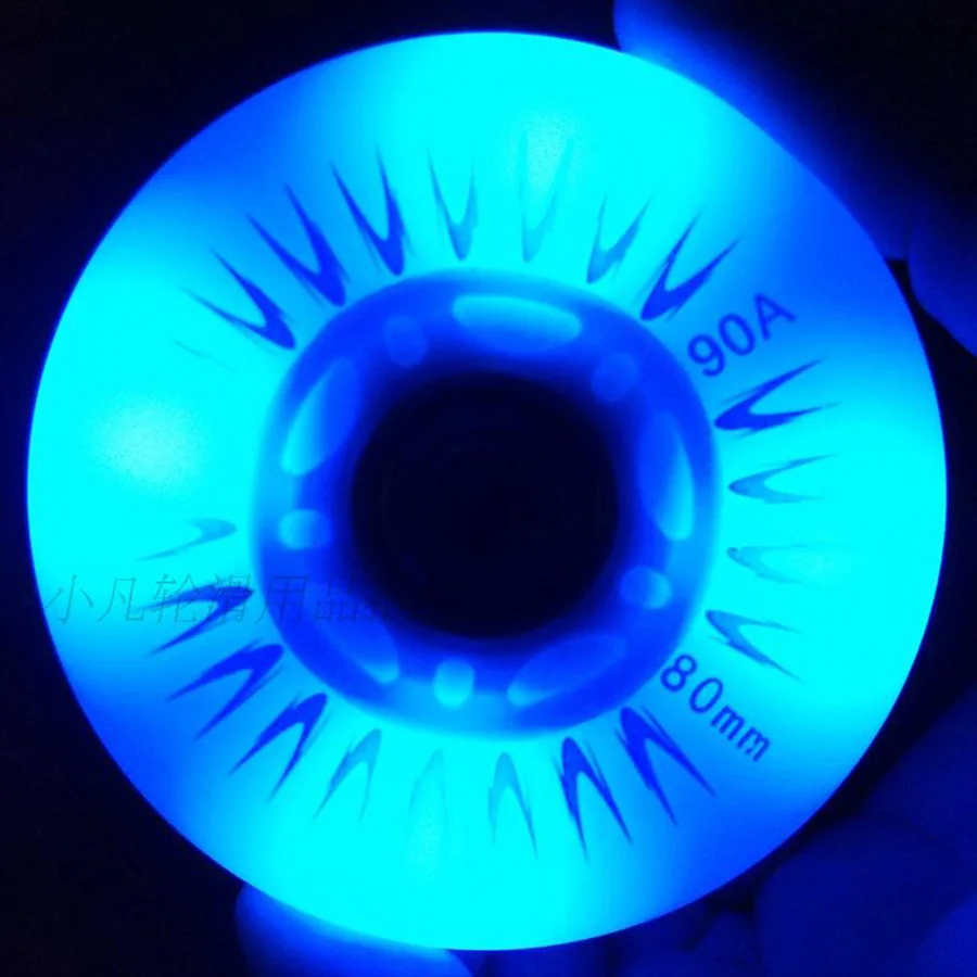 8 adet flaş Inline paten tekerlekleri seled aydınlatma paten tekerlekleri 60 62 64 68 70 72 76 80mm SEBA için sürgülü lastikler Slalom