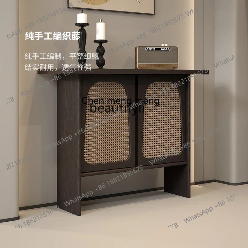 xz1Light luxury French retro entrance table, dining side locker living room