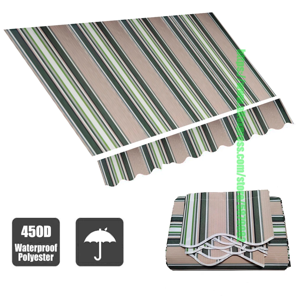 Zewnętrzny teleskopowy baldachim wymiana tkaniny modne kolory chowany baldachim wodoodporny sklep z tkaninami Banner blok UV markiza