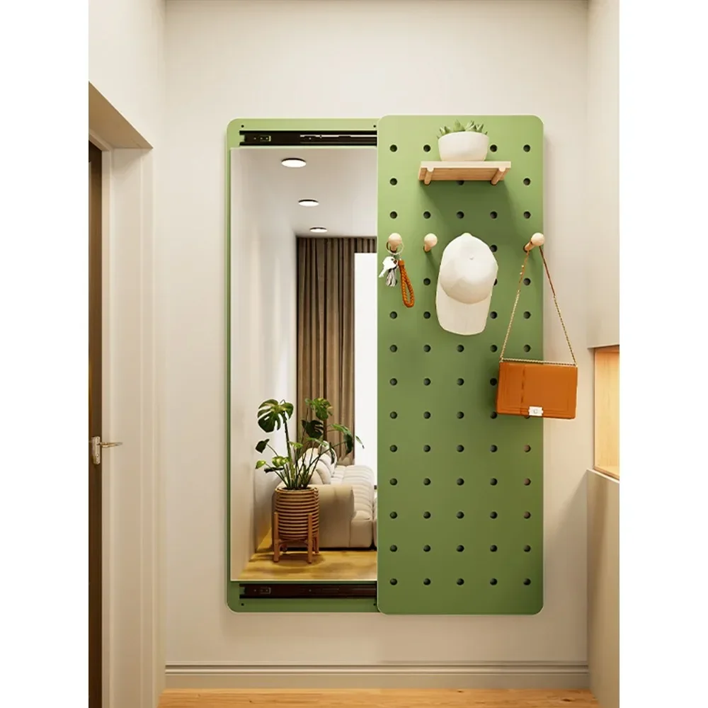 For Invisible Dressing Mirror, Sliding Mirror, Hidden Mirror, Wall Mounted, Full Body Mirror That Can Cover and Close Entrance