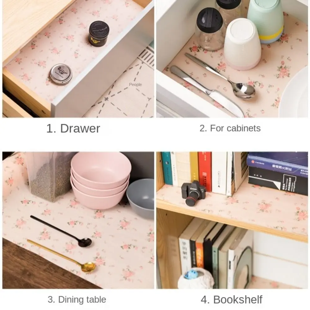 دائم درج حصيرة قابلة لإعادة الاستخدام مقاوم للرطوبة عدم الانزلاق الجدول وسادة ورقة مقاوم للماء الغبار برهان خزانة بطانة الجدول الرف بطانة الوسادة