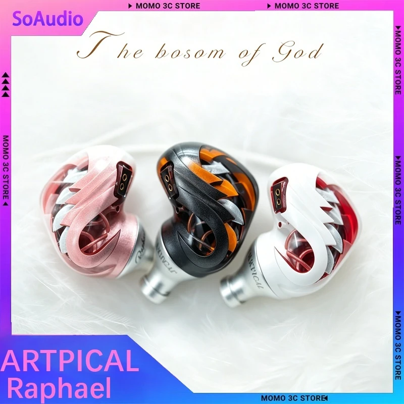 Artpical Raphael 有線 Hifi イヤホン 0.78 2Pin 交換可能ケーブル 3.5Mm / 44Mm / Type-C 3D プリントされたキャビティ CNC アルミニウム