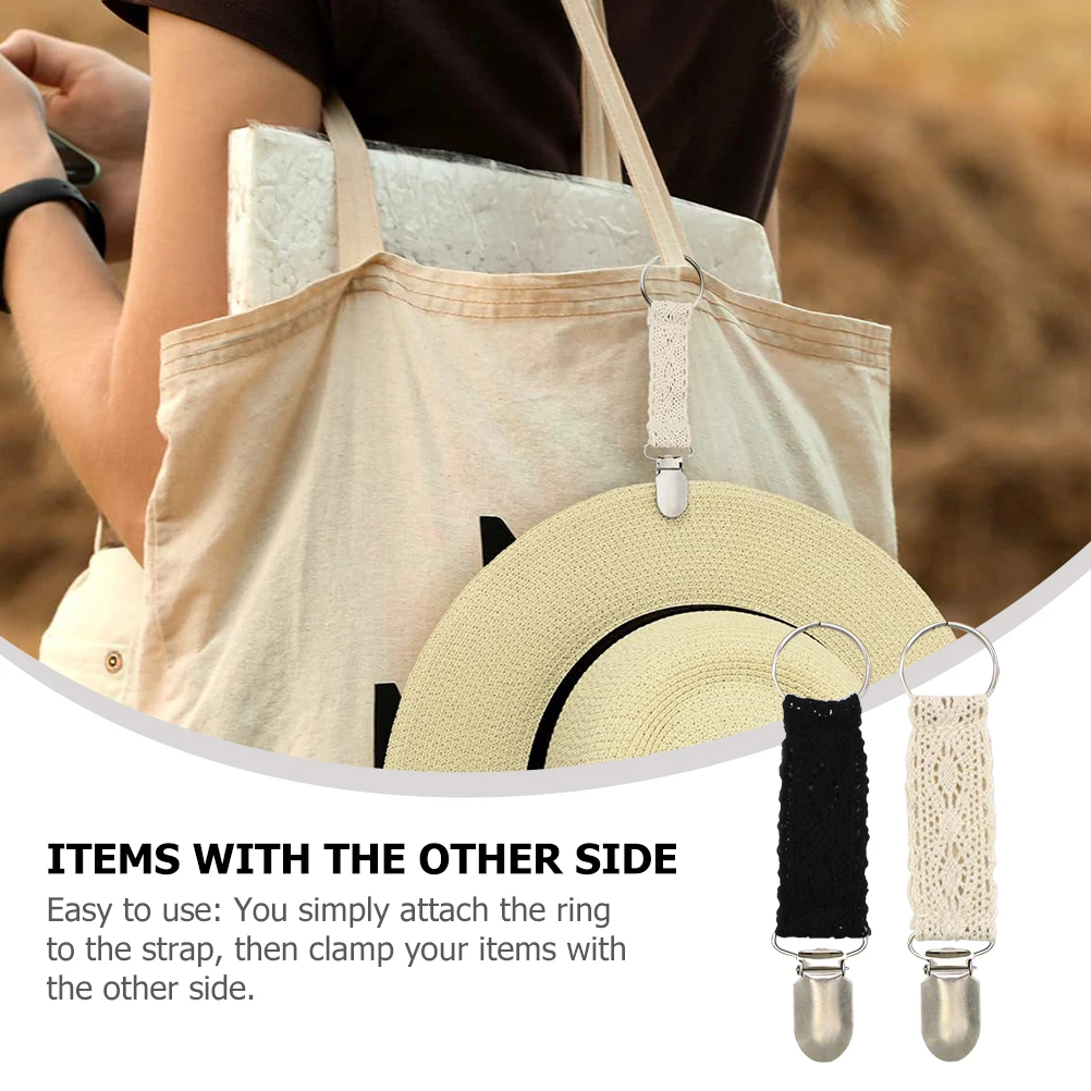 

6Pcs Hat Clips Durable Travel Outdoor Backpack Bag Hat Holder Clip Portable Lightweight Hanging Travel Gadgets for Men