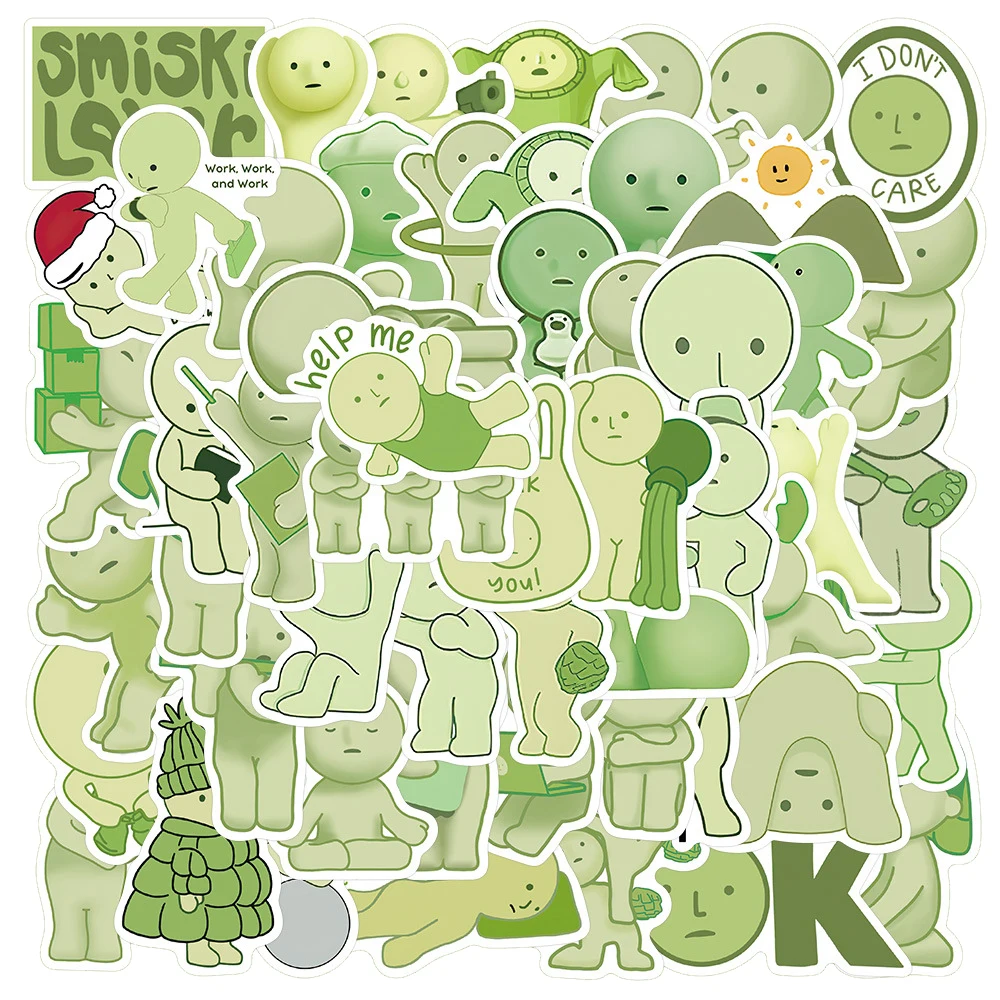 10/30/54pcs Divertenti Smiski Adesivi Kawaii Carino Graffiti Decalcomanie FAI DA TE Telefono Cancelleria Notebook PVC Adesivo Impermeabile per I Bambini Giocattolo
