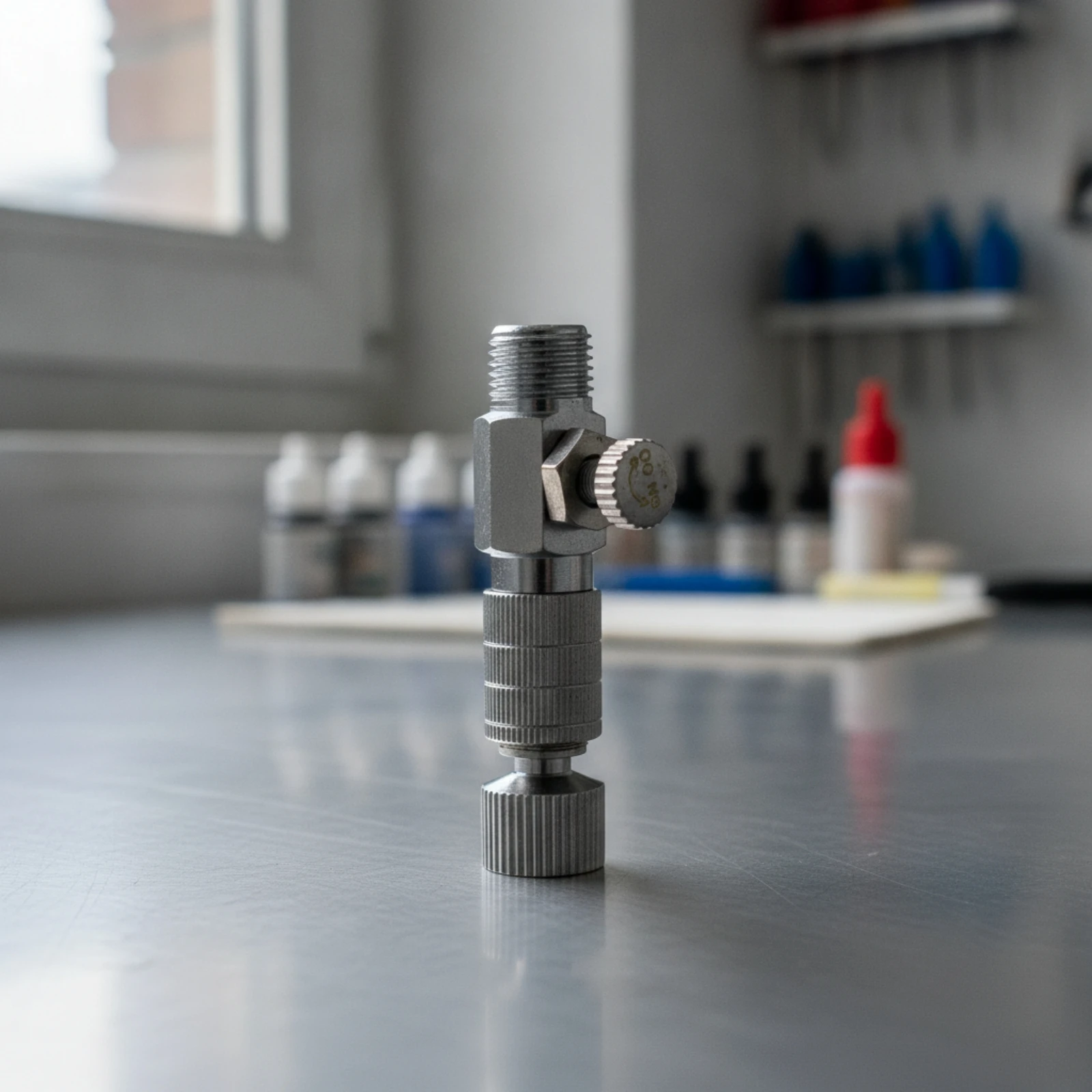 Airbrush Quick Connector Knurled Airbrush Quick Release Coupler Hardware Compact Easy to Use for Hobbyists, Airbrushing
