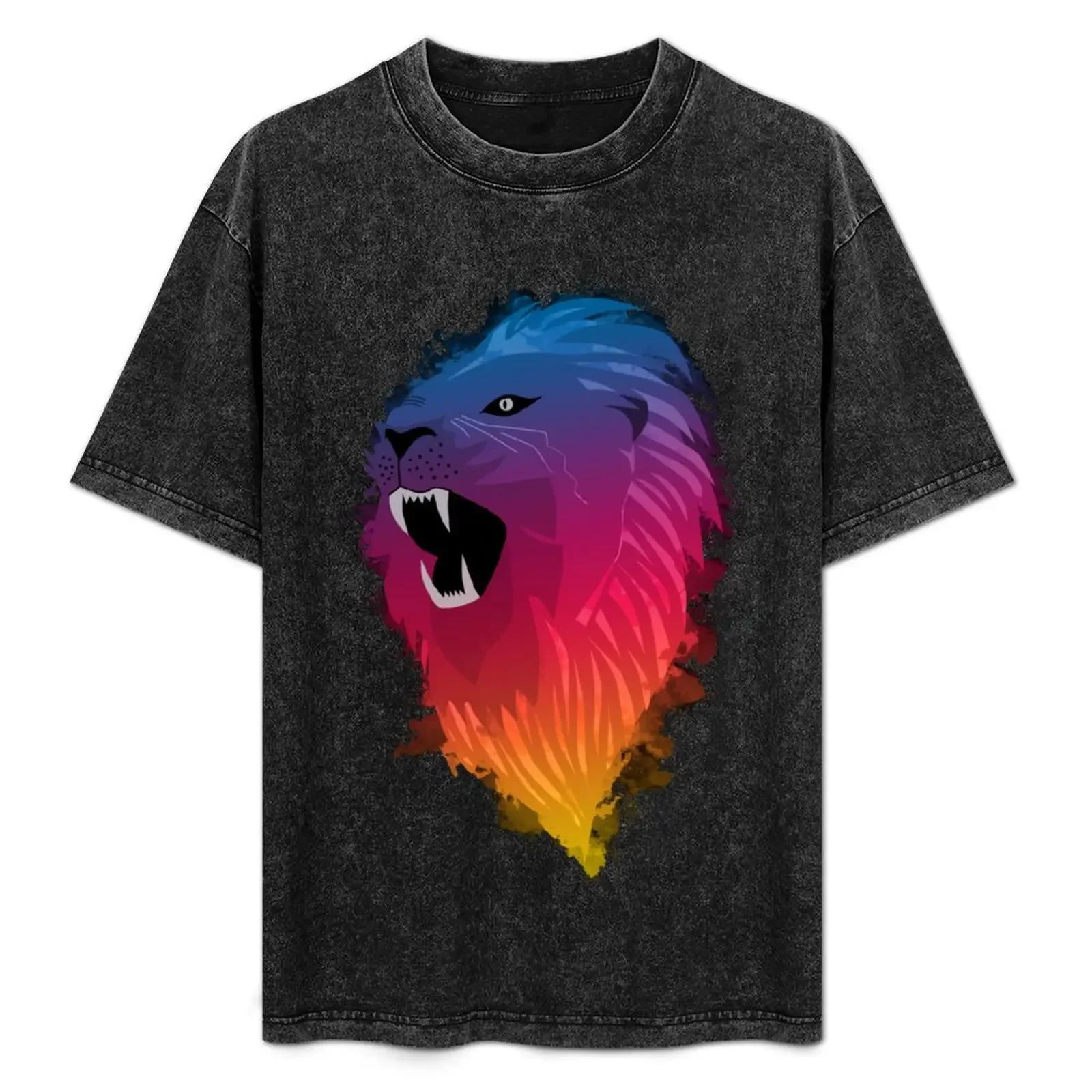 

Rainbow watercolor lion T-Shirt man t shirts for men t shirts for man graphic tees T-Shirt